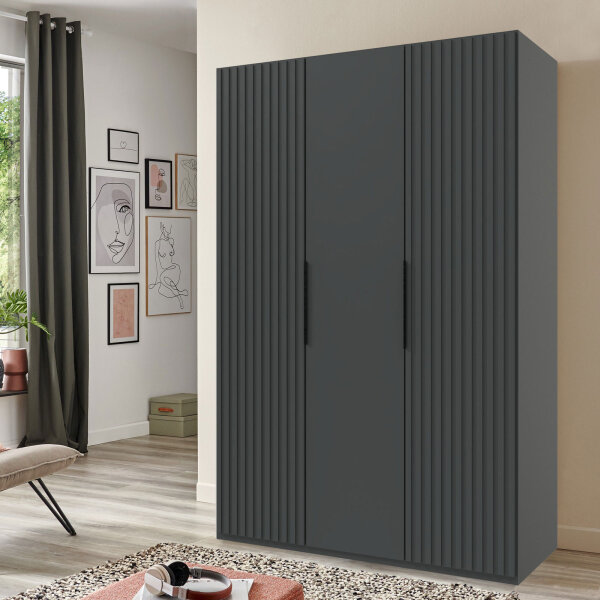 Drehtürenschrank Andorra Graphit 150cm