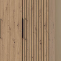 Drehtürenschrank Andorra Artisan Eiche Akustikpaneel Optik150cm