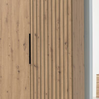 Drehtürenschrank Andorra Artisan Eiche Akustikpaneel Optik 200cm