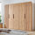 Drehtürenschrank Andorra Artisan Eiche Akustikpaneel Optik 250cm