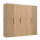 Drehtürenschrank Andorra Artisan Eiche Akustikpaneel Optik 250cm