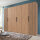 Drehtürenschrank Andorra Artisan Eiche Akustikpaneel Optik 300cm
