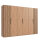 Drehtürenschrank Andorra Artisan Eiche Akustikpaneel Optik 300cm
