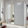 Schwebetürenschrank Aurich Light Grey Weiß 179cm