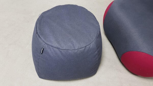 Hocker Pouf ROLF BENZ freistil 171 Sitzkissen Stoff schwarzgrau