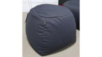 Hocker Pouf ROLF BENZ freistil 171 Sitzkissen Stoff schwarzgrau