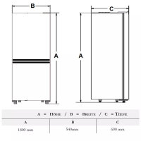 Kühl-/ Gefrierkombination Geratek Kodiak KG 4100 B *E* NoFrost mit Wasserspender