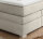 Boxspringbett Arabella 140x200 Cord light greige H2/H3 Topper Bettkasten
