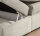 Boxspringbett Arabella 140x200 Cord light greige H2/H3 Topper Bettkasten