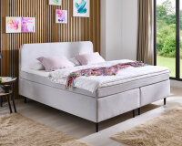 Boxspringbett 140x200 cm Villach Feincord silber