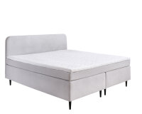 Boxspringbett 140x200 cm Villach Feincord silber