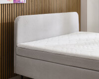 Boxspringbett 140x200 cm Villach Feincord silber