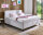 Boxspringbett 140x200 cm Villach Feincord silber
