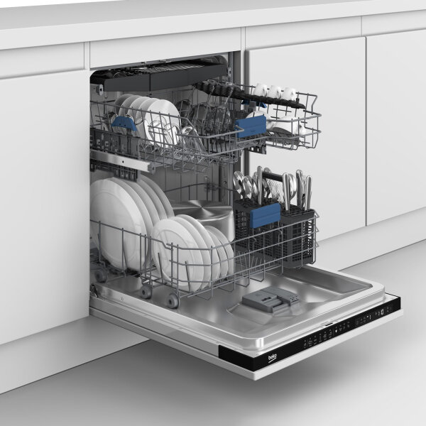 Beko BDIN 25530 Vollintegrierter Geschirrspüler 60 cm  15 Maßgedecke