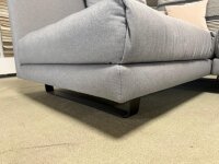 Freistil Rolf Benz Ecksofa 169 Bezug 5245 eisengrau Kufen schwarz