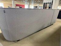 Freistil Rolf Benz Ecksofa 169 Bezug 5245 eisengrau Kufen schwarz