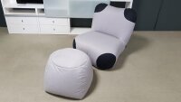 Sessel mit Hocker Pandabär ROLF BENZ freistil 171...