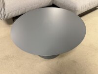 Freistil Rolf Benz Couchtisch 154-100 Stahlblech grau Ø 70 cm