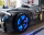 Autobett Kinderbett Rinum Schwarz Hochglanz mit Beleuchtung 90x200