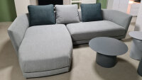 Ecksofa TONDO silbergrau Couch Rolf Benz 540 L-Sofa