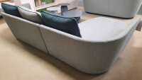 Ecksofa TONDO silbergrau Couch Rolf Benz 540 L-Sofa