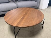 Rolf Benz Couchtisch 947 Nussbaum Stahl schwarz ø...