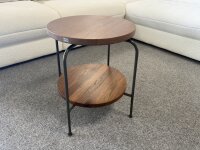 Rolf Benz Couchtisch 947-263 Nussbaum Stahl grau ø...