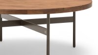 ROLF BENZ Couchtisch 925-532 Nussbaum Metall grau...