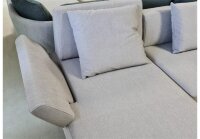 Ecksofa SENTO 344 Rolf Benz Recamiere links Stoff hellgrau
