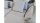 Ecksofa SENTO 344 Rolf Benz Recamiere rechts Stoff hellgrau