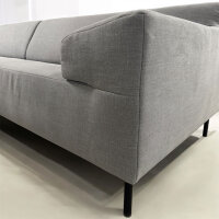 ROLF BENZ Ecksofa Freistil 180 links Stoff grau 260 cm