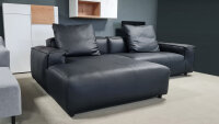 ROLF BENZ Ecksofa Freistil 175 links Leder schwarz 274 x...