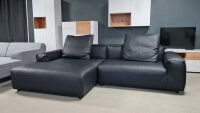 ROLF BENZ Ecksofa Freistil 175 links Leder schwarz 274 x...