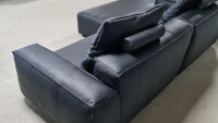ROLF BENZ Ecksofa Freistil 175 links Leder schwarz 274 x 173 cm