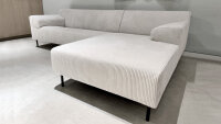 ROLF BENZ Ecksofa Freistil 180 rechts Cord weiß 170...