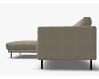 Ecksofa Rolf Benz freistil 133 links Stoff Hellelfenbein