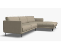 Ecksofa Rolf Benz freistil133 rechts Stoff Hellelfenbein