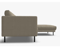 Ecksofa Rolf Benz freistil133 rechts Stoff Hellelfenbein