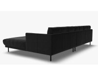 Ecksofa Rolf Benz freistil 133 rechts Leder schwarz