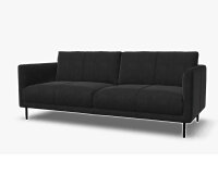 Sofa Rolf Benz freistil 133 Leder schwarz 202cm