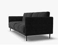 Sofa Rolf Benz freistil 133 Leder schwarz 202cm