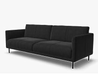 Sofa freistil 133 Rolf Benz Leder schwarz 222cm