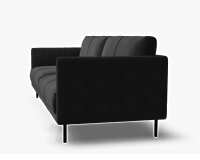 Sofa freistil 133 Rolf Benz Leder schwarz 222cm