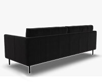 Sofa freistil 133 Rolf Benz Leder schwarz 222cm