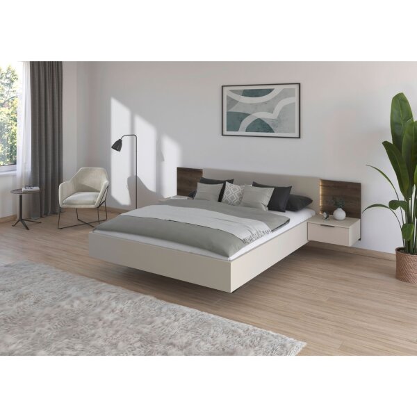 Bettanlage Marbella champagner Atlantic Oak dunkel 160x200cm