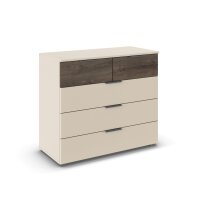 Kommode Marbella champagner / Atlantic Oak dunkel 93/81/42 cm