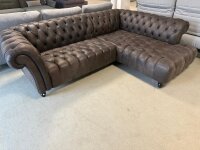 Ecksofa Chesterford Echt Leder braun 266x192 cm