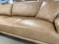 Ecksofa Brisbane Echtleder braun Schenkellänge: 165x322 cm