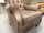 Sessel mit Hocker Chesterford Anilinleder braun