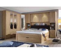 Schlafzimmer Set Lindau Kleiderschrank Bett Eiche Sonoma...